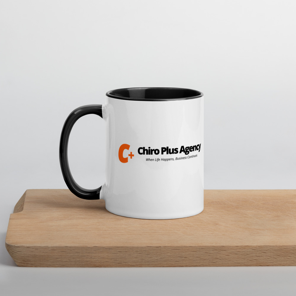 Chiro Plus Agency mug with logo